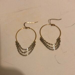 Gold tone earrings